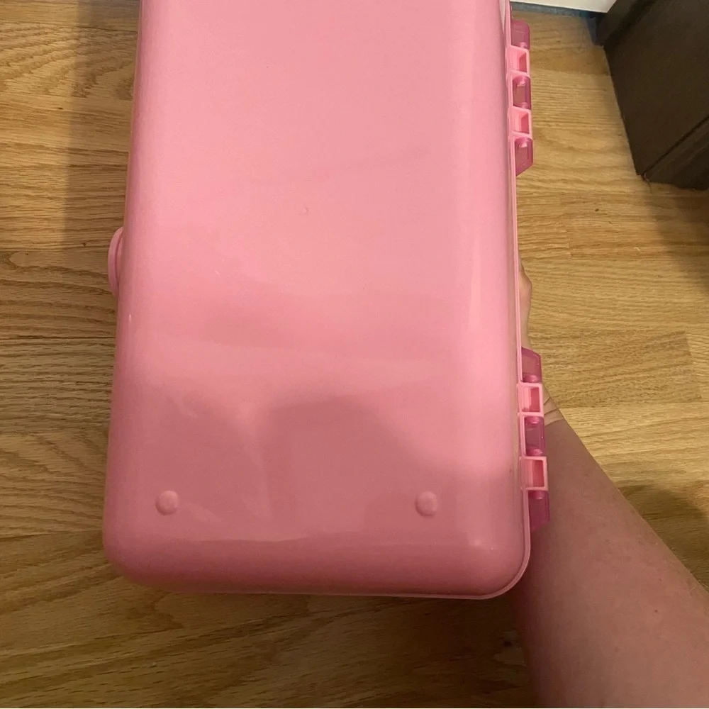 Caboodles Pink Two Tone Makeup Case Made in USA